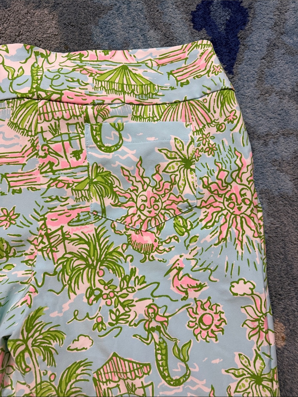 Lilly Pulitzer Fairway performance twill Corso Pant in amazing print! size 16 - Picture 9 of 10